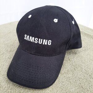 Samsung Logo Black Employee Hat Cap Adult Embroidered TV Phone Electronics